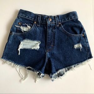 Vintage Lee High Waisted Denim Shorts